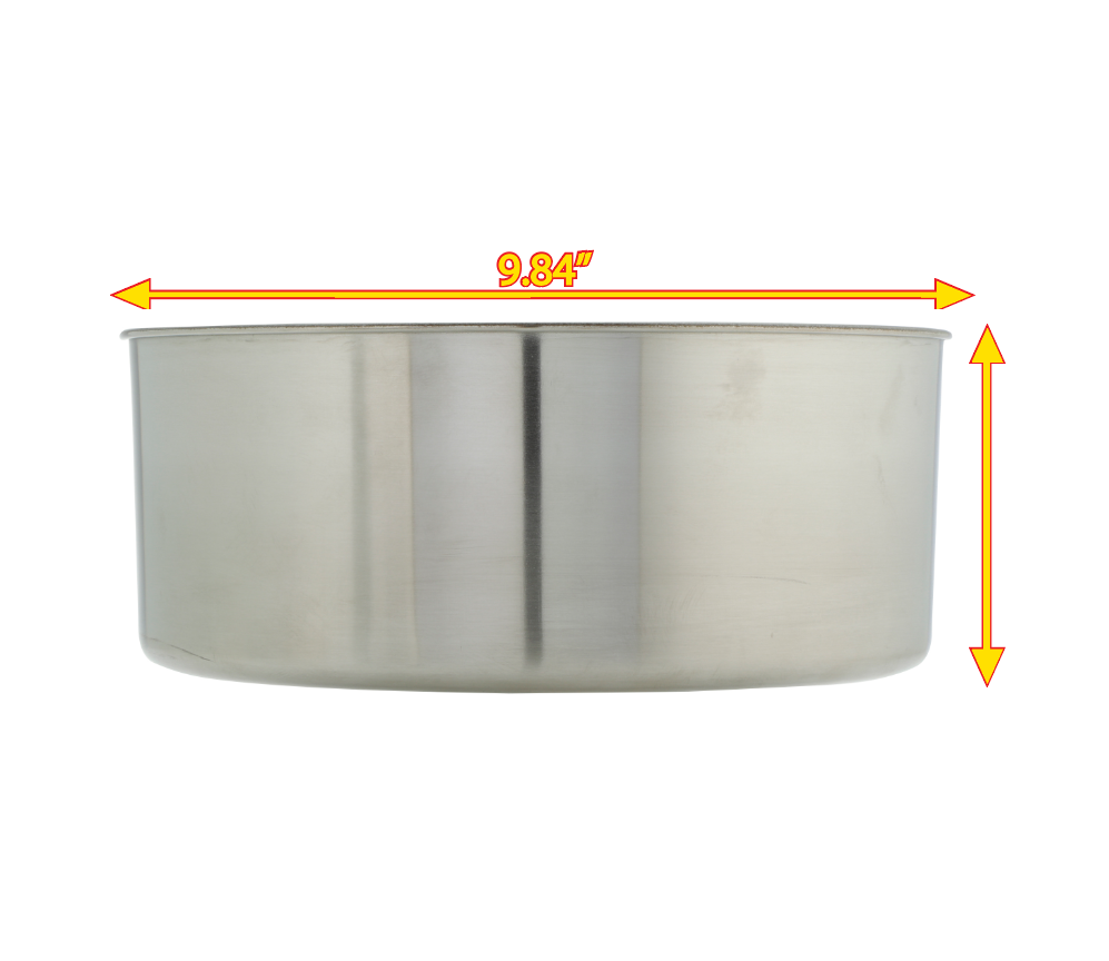 BOWL ONLY : STAINLESS STEEL : 1 GALLON :  Add A Food Bowl to Match Your Dripless Water Bowl