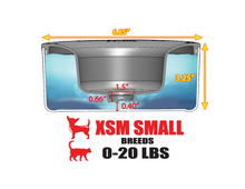 TRITAN PLASTIC UNIT : XSM SMALL BREEDS & CATS (Weight 0 - 20 Lbs) : Holds 1.25 Quarts (Includes Everything You Need)